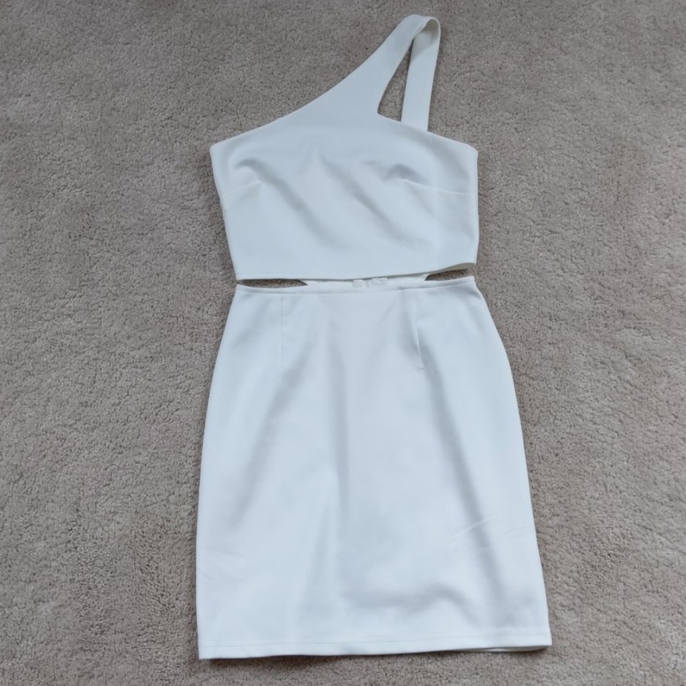 Ivory One Shoulder Dress